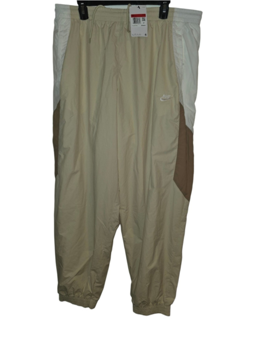 Nike Club Woven Track Pants Oversized Fit Beige Khaki HQ6114-234 Mens Large NEW